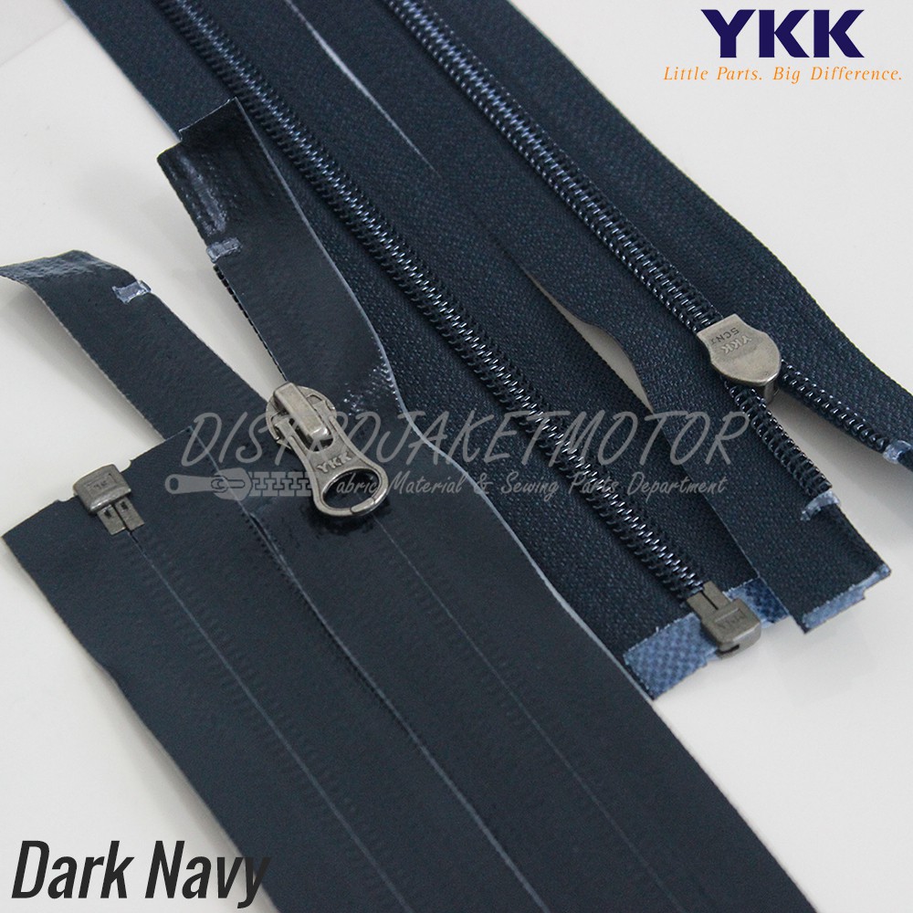 Jual Resleting Zipper Koil Belut YKK Reverse Terbalik Waterproof No.5