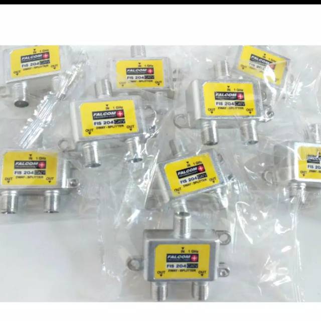 Jual Harga /10pcs Splitter Indoor 2 way ( Falcom ) | Shopee Indonesia