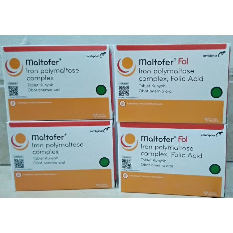 Jual MALTOFER CHEW TAB / FOL TAB /DROP | Shopee Indonesia