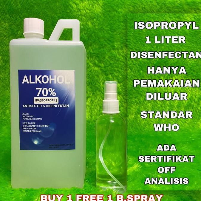 Jual Alkohol Isopropyl Liter Alkohol Isorpopil Shopee Indonesia