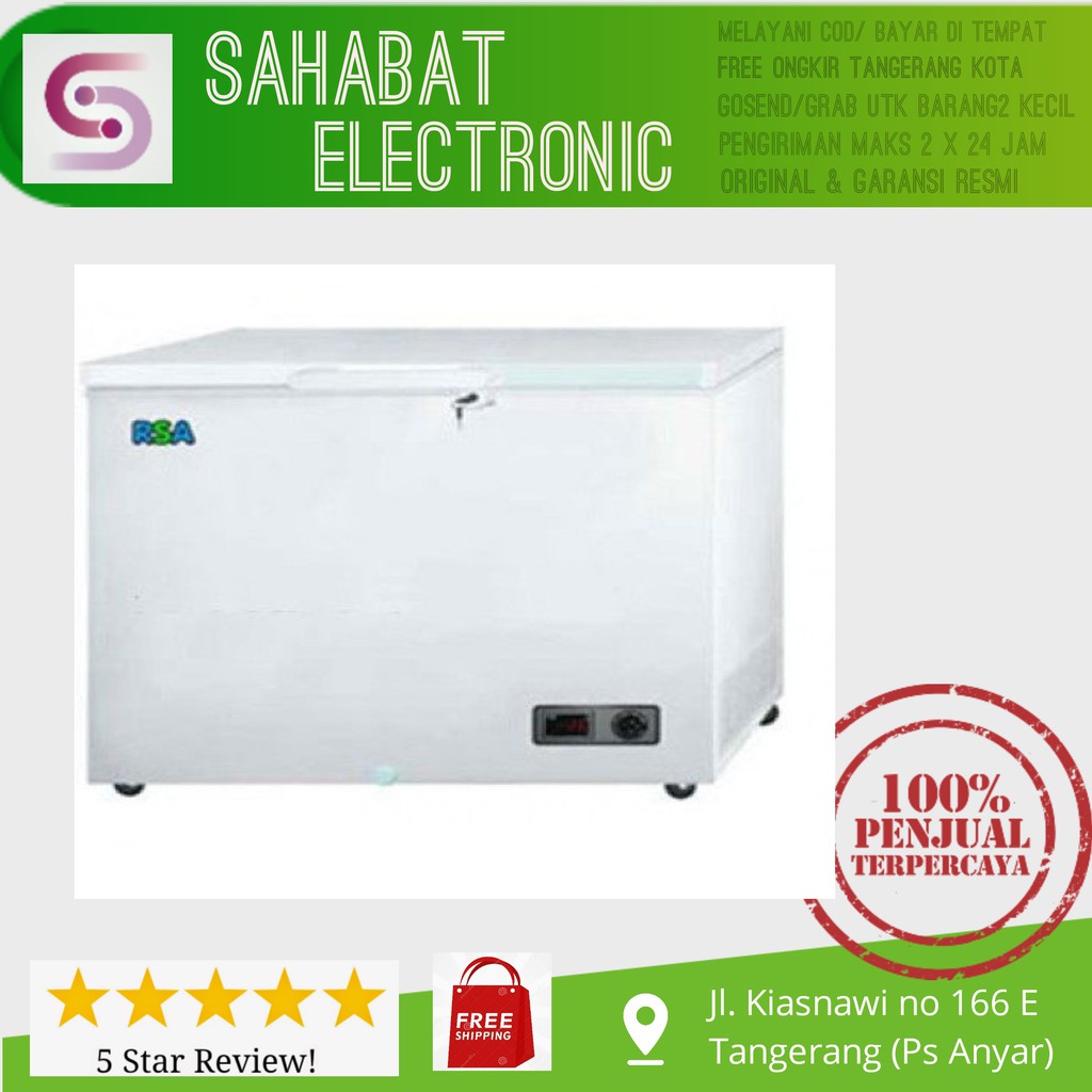 Jual CHEST FREEZER RSA CF 310 KAPASITAS 300L | Shopee Indonesia