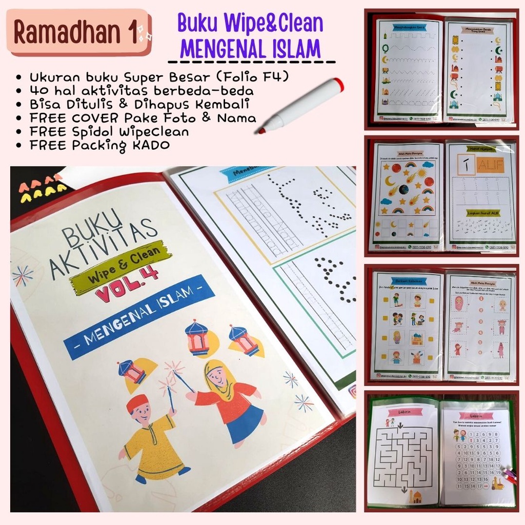 Jual Aktivitas Ramadan Buku Kegiatan Ramadhan Anak TK PAUD SD Bulan ...