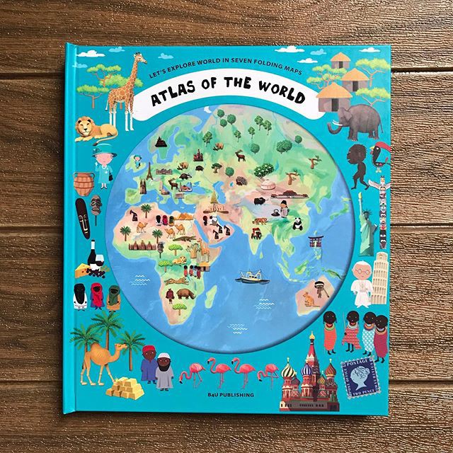 Jual ATLAS OF THE WORLD Let's explore world in seven folding maps ...