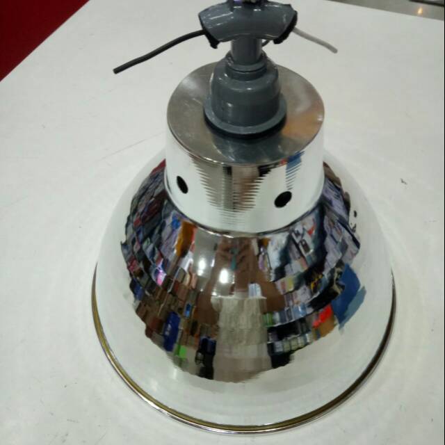 Jual Kap Lampu Gantung Industri Kilap Diameter 30 Cm And Fitting E27