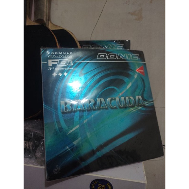 DONIC Baracuda Gomma Per Tennistavolo - Spessore 1,8 Mm - Colore Nero - Effetto Colla Velocità Integrato Per Massimo Effetto E Rotazione
