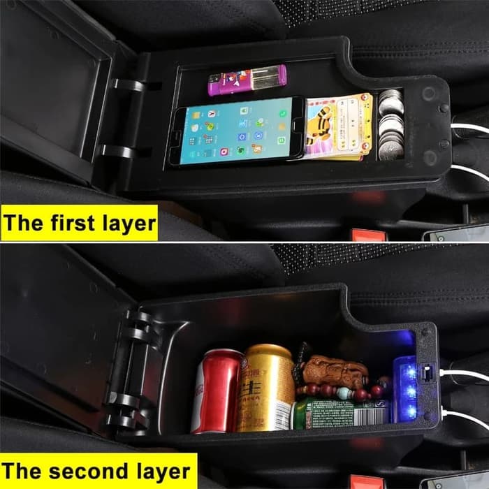 Jual Indomextra Armrest Box USB Juke - Console Box Nissan Juke Konsol ...