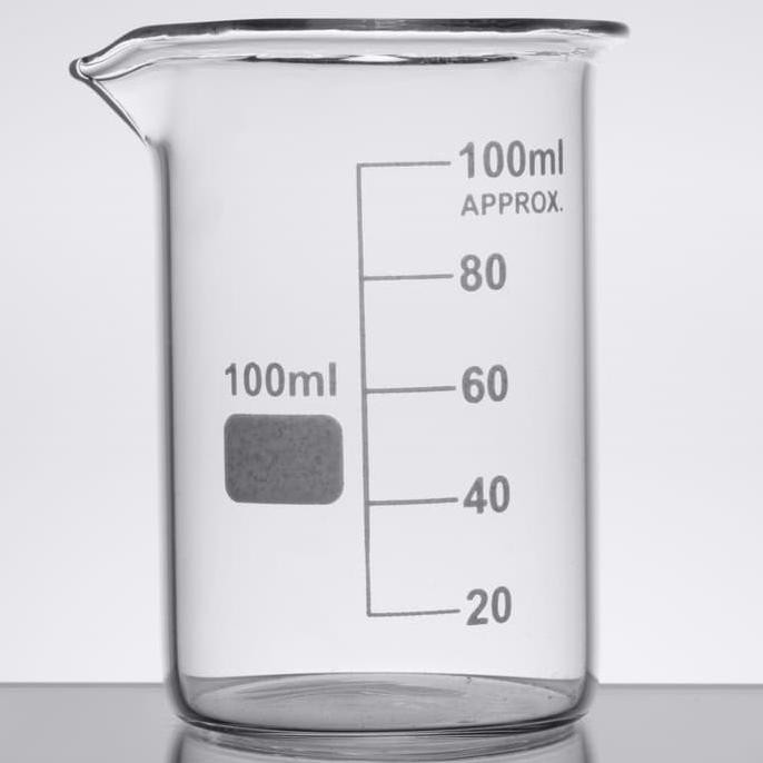 Jual PerlengkapanMedis BEAKER GLASS / GELAS UKUR KIMIA 100 ML Alat