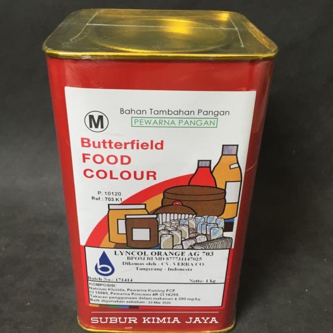 Jual Butterfield Food Coloring Orange / Pewarna makanan Orange AG 1 KG