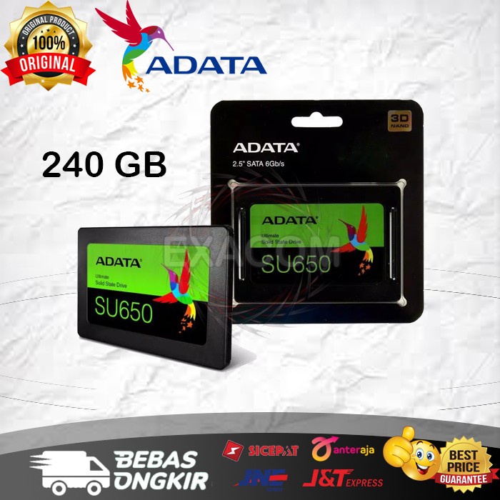 Jual SSD ADATA SU650 Ultimate - 240 GB SATA 3 / SSD SATA III - SSD 2.5 ...