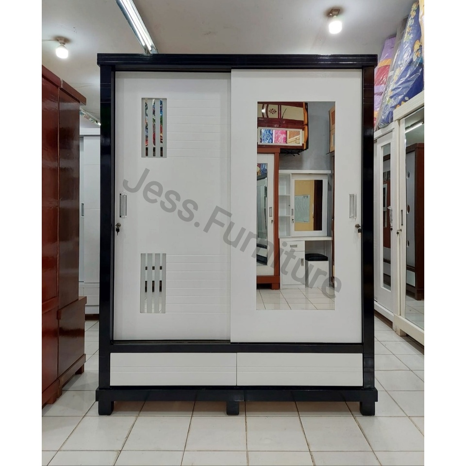 Jual Lemari Baju Geser Lemari Baju 2pintu Sliding Lemari Baju Kayu