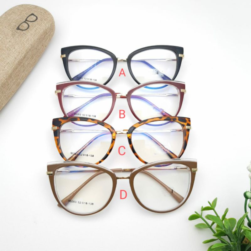 Jual paket frame dan lensa.. frame kacamata 95283 | Shopee Indonesia
