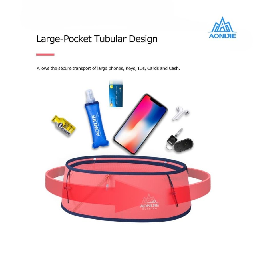 Jual AONIJIE W8101 Hydration Running Waist Belt (+ BOTOL 250ml ...