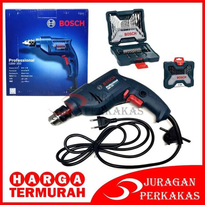 Jual Mesin Bor Listrik Bosch Gbm New Bosch Pcs X Line Mata Bor Set Shopee Indonesia