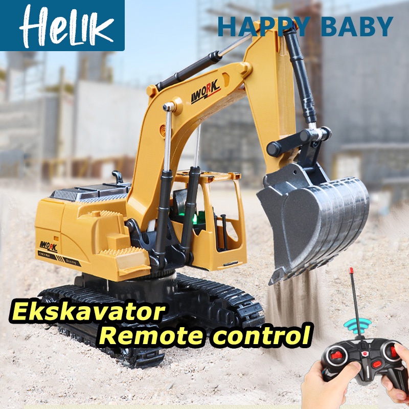 Jual Ekskavator Remote Control RC Excavator Beko Remot 6 Channel Skala ...
