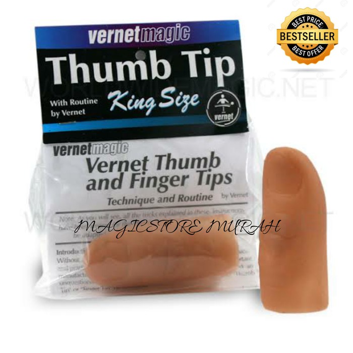 Vernet Thumb Tip XX King-Size – Extra-großer Zaubertrick-Daumenaufsatz Aus Kunststoff, 6 Cm Lang, Ca. 2,2 Cm Durchmesser