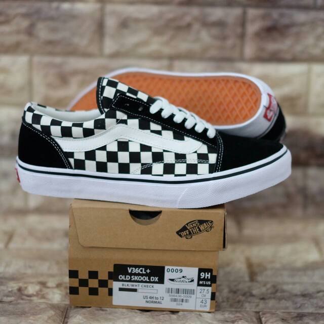 VANS OLD SKOOL DX V36CL+BLK/WHT CHECK *100% ORIGINAL JAPAN MARKET BNIB*