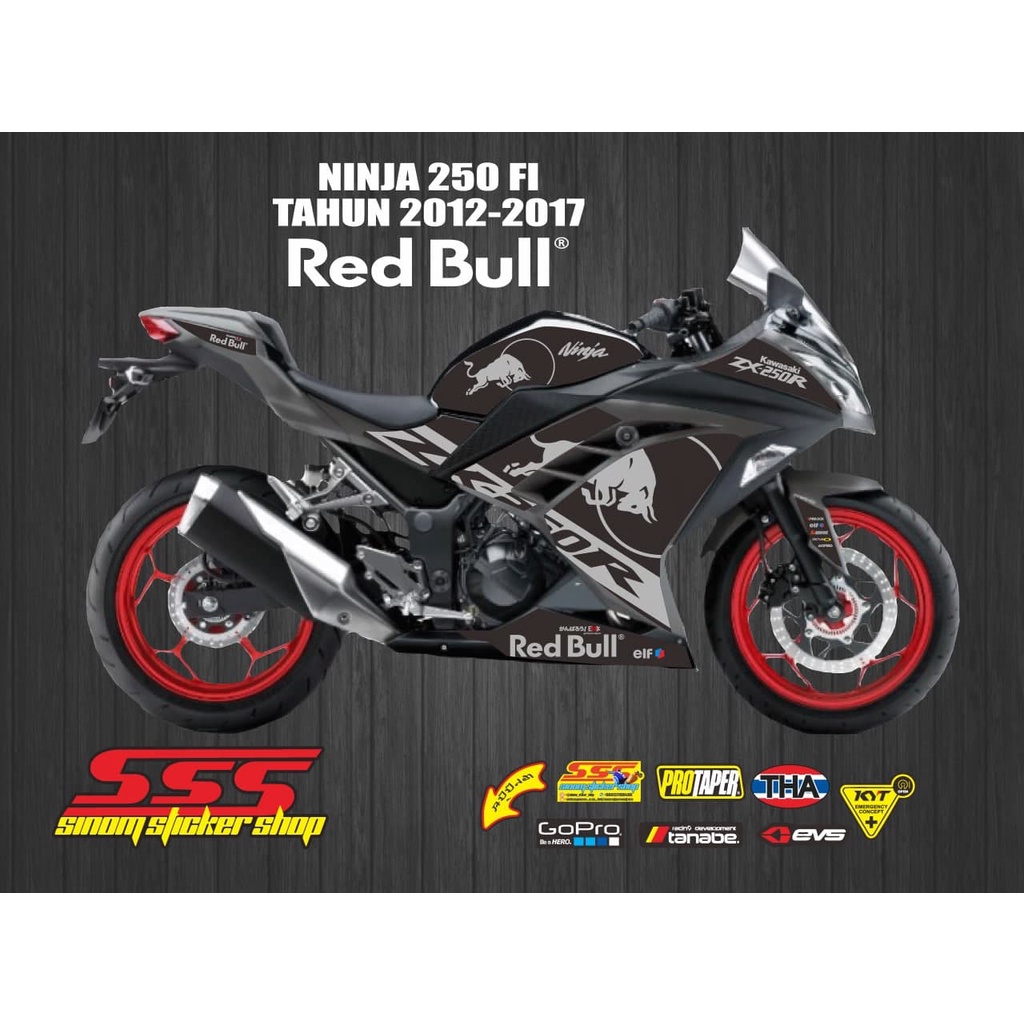 Jual Striping Decal Ninja 250 FI RedBull | Shopee Indonesia