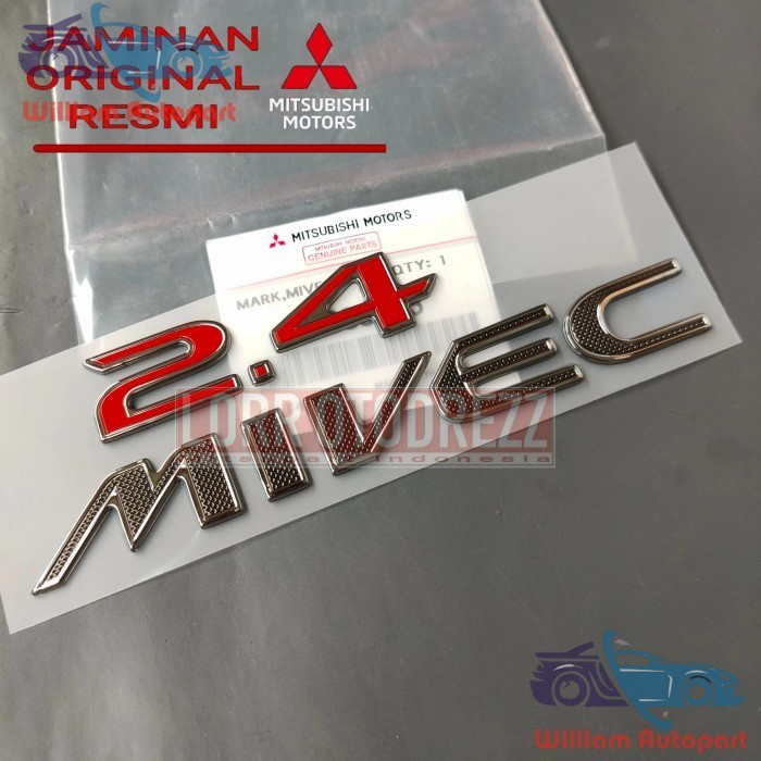 Jual Sticker emblem logo 2.4 MIVEC Original Mitsubishi Grandis | Shopee ...