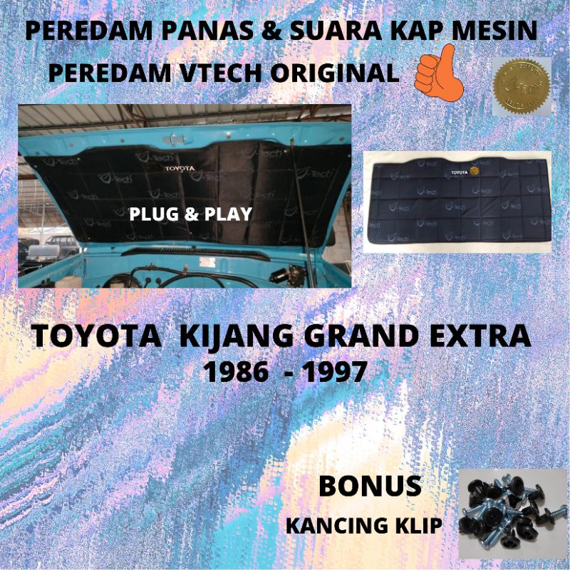 Jual Best Exclusive Vtech Ori Peredam Panas Dan Suara Kap Mesin Toyota Kijang Grand Extra