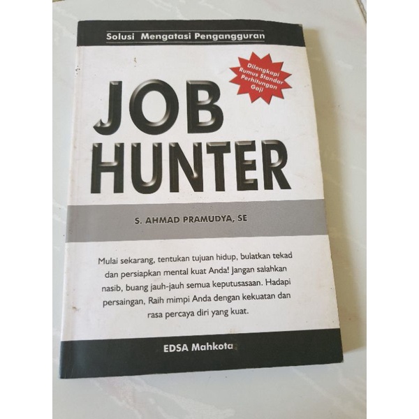 Jual Buku Bekas Job Hunter Buku Solusi Mengatasi Pengangguran | Shopee ...