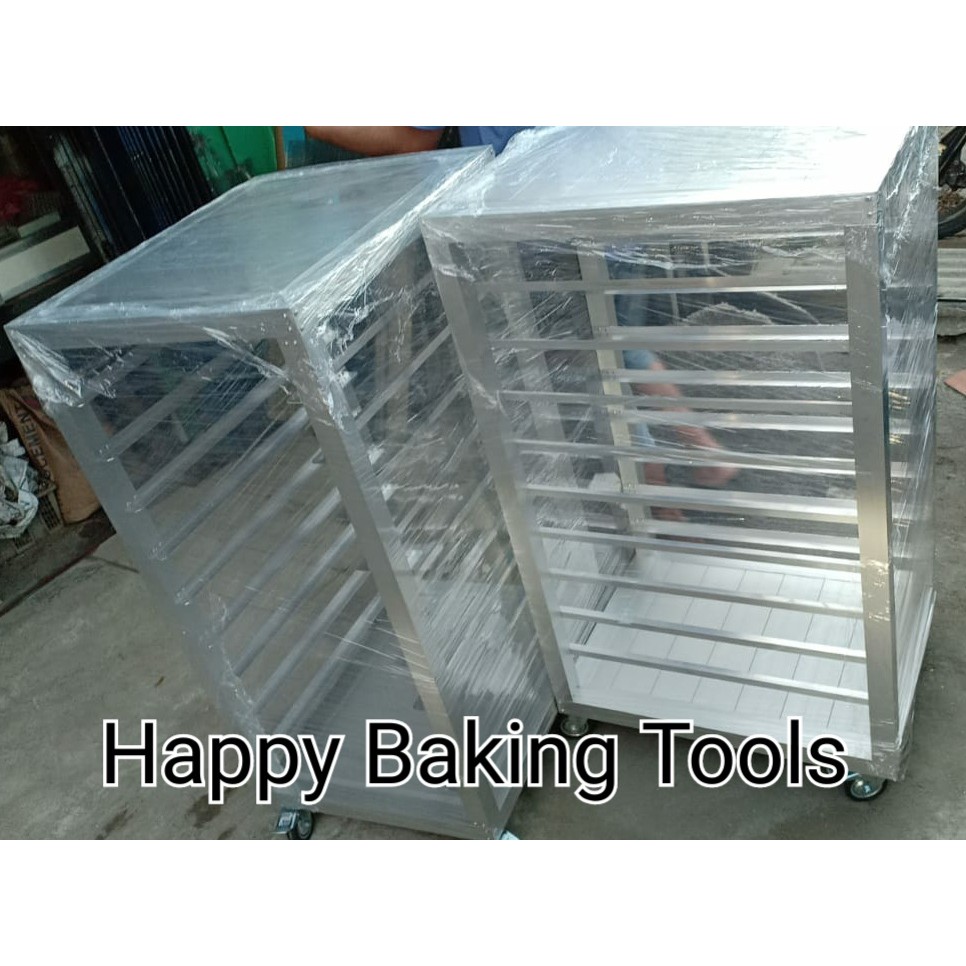 Jual Trolley Rak Kue Roti Susun Cooling Rack Trolley Susun Rak Kue Bakery Cake Cookies