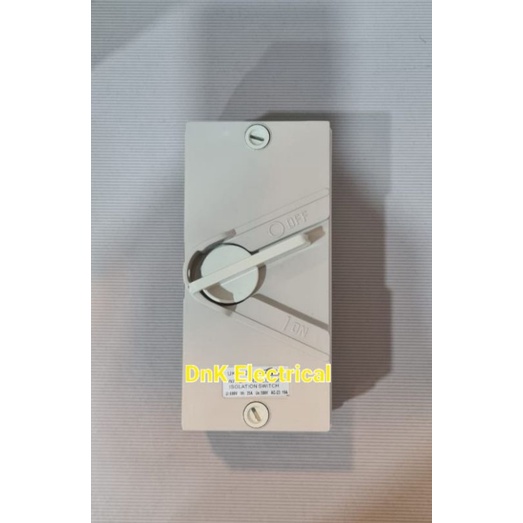 Jual Weather Protection Isolation Switch 25A 2 Pole (1Phase) FORT ...