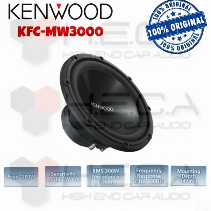 Jual Kenwood KFCMW3000 Subwoofer Pasif Mobil 12" Bass Sub 12 inch Audio Shopee Indonesia