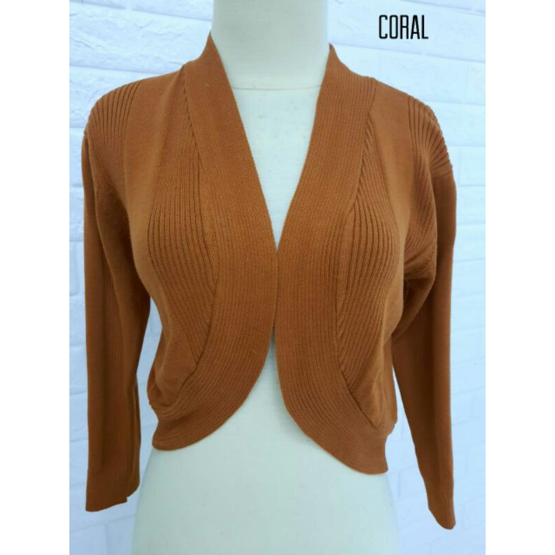 Jual BOLERO RAJUT 2328 POLOS (OUTER RAJUTAN) | Shopee Indonesia