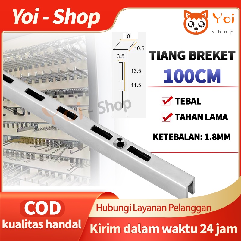 Jual Tiang Bracket Cm Braket Penyangga Rak Display Kaca Shopee