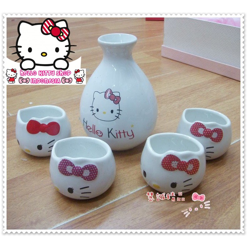 Jual Hello Kitty Sake Set Cute Shopee Indonesia
