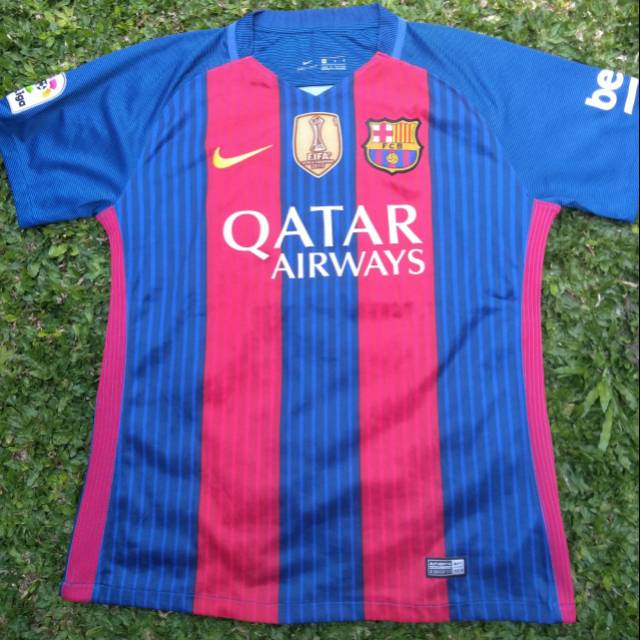 Jual Jersey Barcelona 2016/2017 full patch Messi | Shopee Indonesia