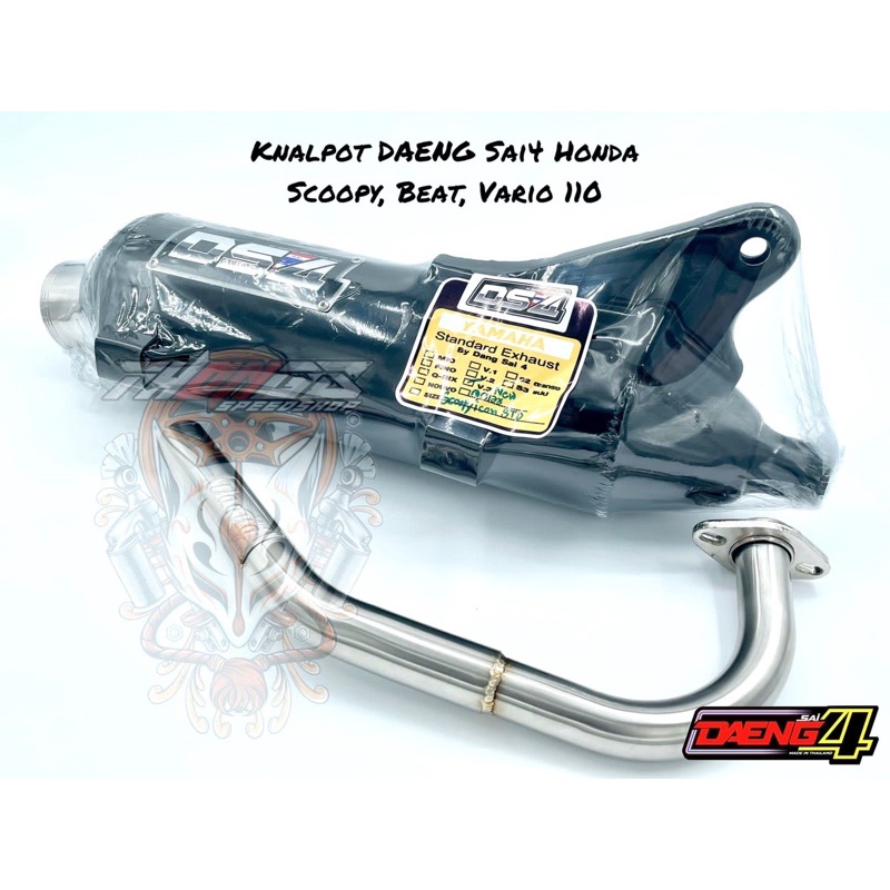 Jual Knalpot Standar Racing Daeng Sai4 Honda Scoopy Beat Vario 110 ...