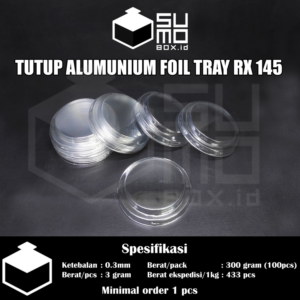 Jual TUTUP MIKA RX 145 / TUTUP Alumunium foil tray RX-145 (tutup saja ...