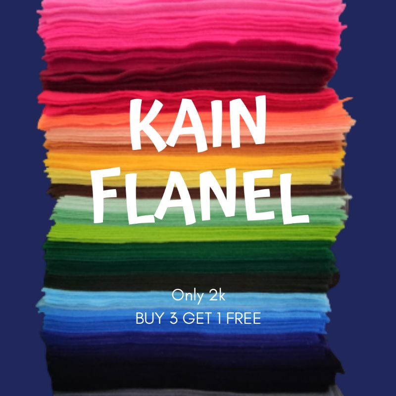 Jual KAIN FLANEL (35 Pilihan Warna) | Shopee Indonesia