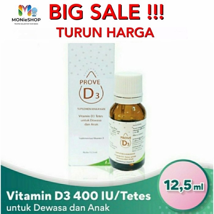 Jual D Vitamin Prove D3 400 Iu Prove D Drop Tetes Multivitamin Dewasa Dan Anak Vitamin D