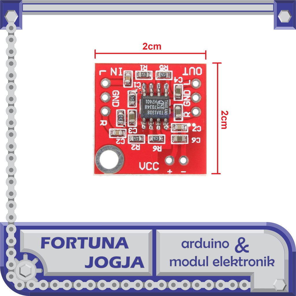 Jual Modul TDA1308 Stereo Headphone Amplifier Board DC 3-6V | Shopee ...