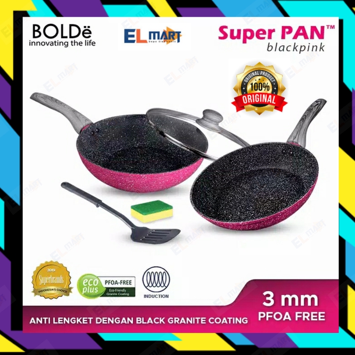 Jual BOLDe super pan granite coating set 5pc Blackpink | Shopee Indonesia