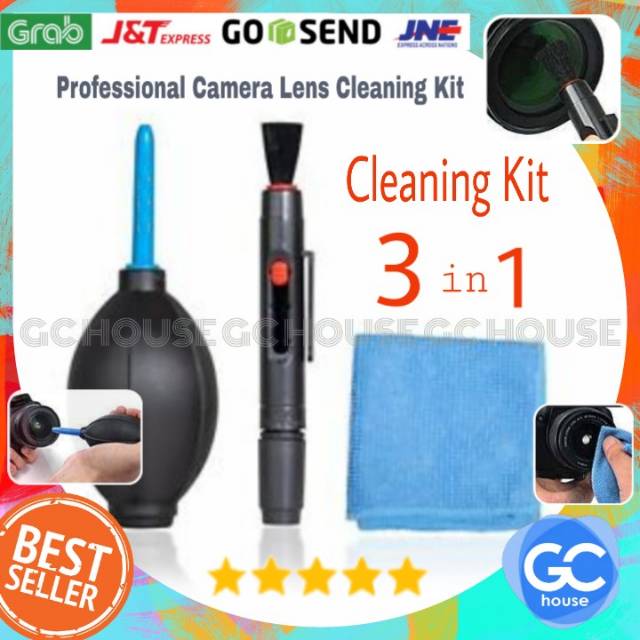 Jual Cleaning Kit 3 in 1 set Pembersih Lensa Kamera DSLR Mirrorless
