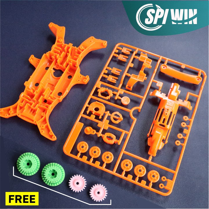 Jual CHASIS RANGKA TAMIYA REP MA MERAH SET RANGKA DINAMO TENGAH ...