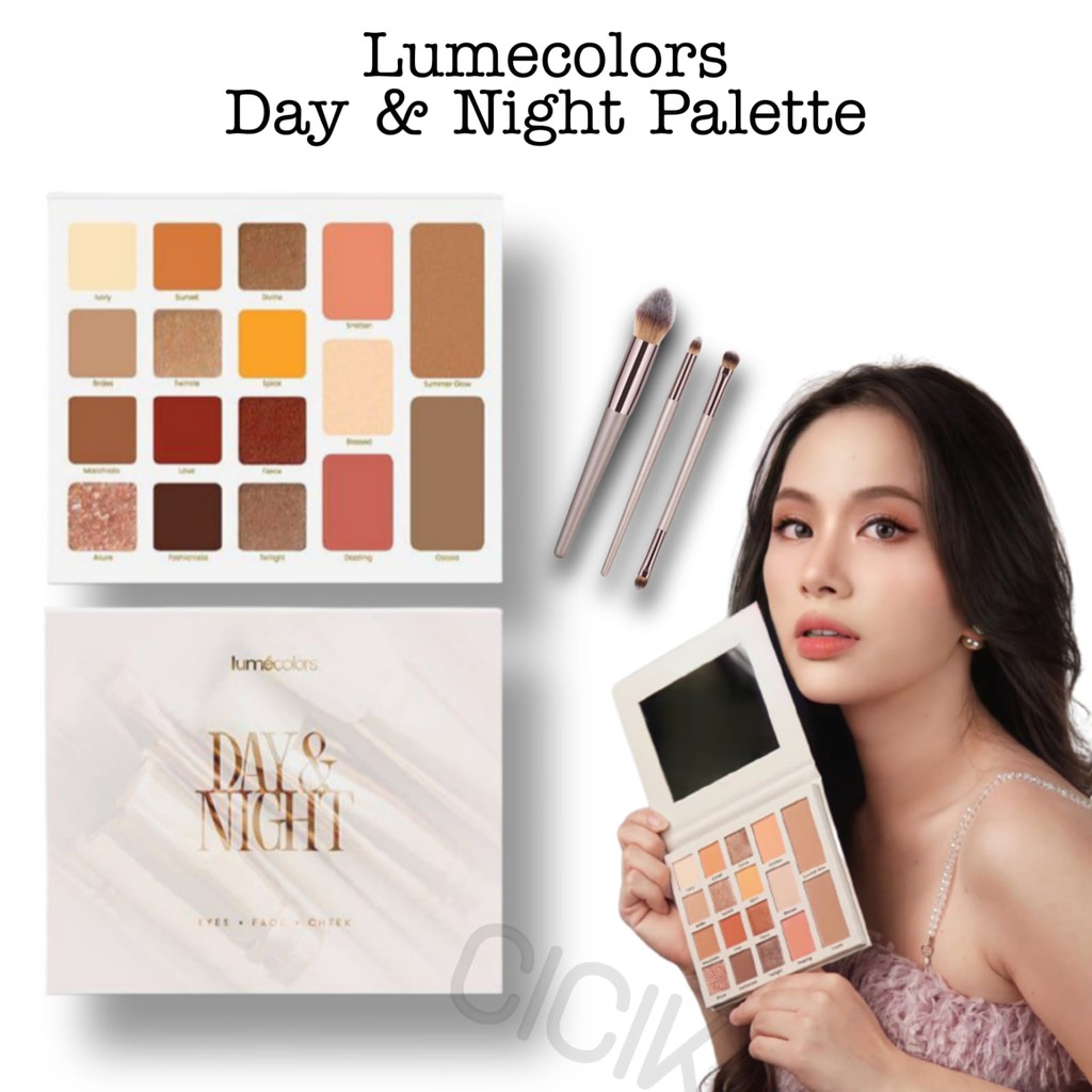 Jual [ EXCLUSIVE ] Lumecolors Day Night Eyeshadow Blush On Highlighter