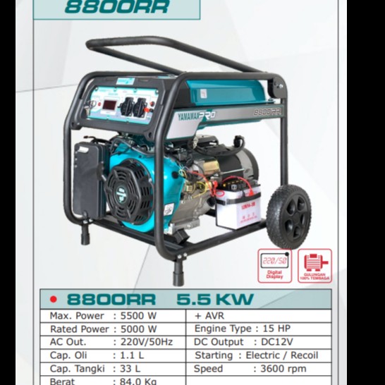 Jual Generator Yamamax Pro 8800 4 Tak Rubicon Genset 8800 5000 Watt ...