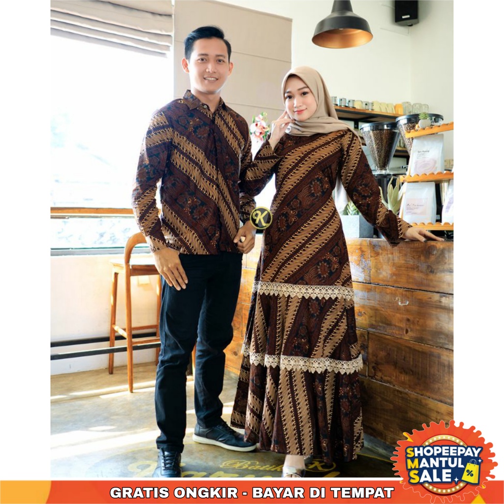 Jual Cod Gamis Couple Sarimbit Suami Istri Murah Terbaru Pasangan Muslim Busana Keluarga