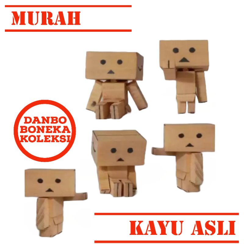 Jual Gantungan kunci Danbo kayu/Boneka kubus/boneka kardus | Shopee ...