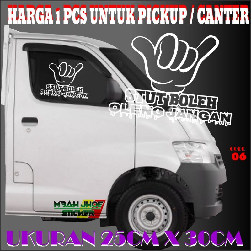 Jual sticker kaca samping pick up,grand max,canter,L 300 | Shopee Indonesia