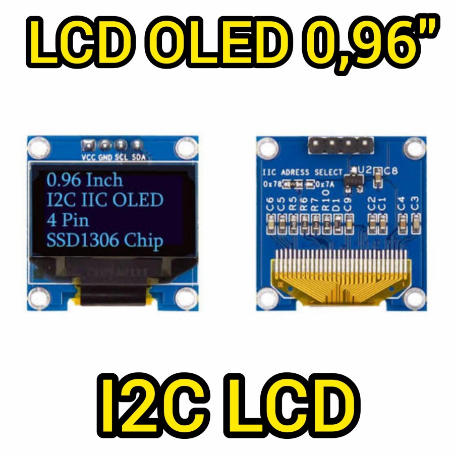 Jual Oled LCD Display 128x64 Putih 0.96" Modul Oled | Shopee Indonesia