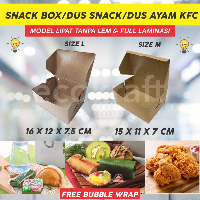 Jual We Snack Box Dus Snack Dus Nasi Ayam Kfc Kue Paper