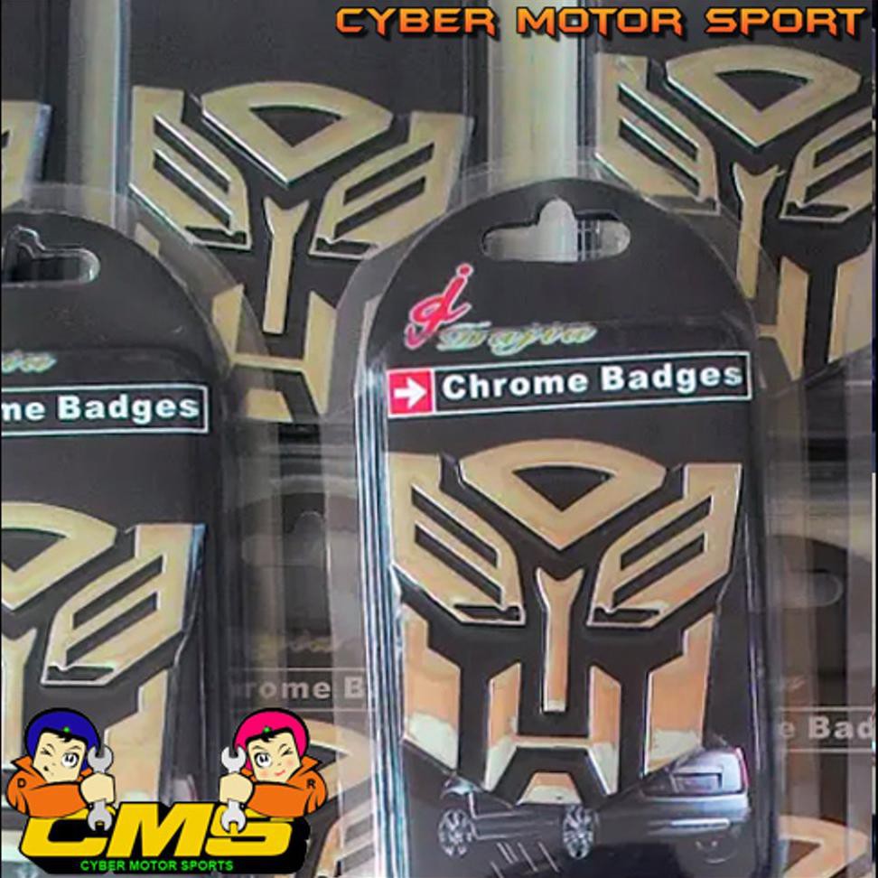 Jual E0919 Emblem Transformer Chrome. Emblem Transformer Autobot