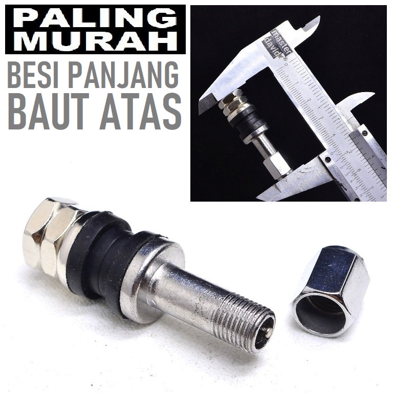 Jual Pentil Ban Tubles Besi Panjang Drat Atas Tubeles Tubeless Motor