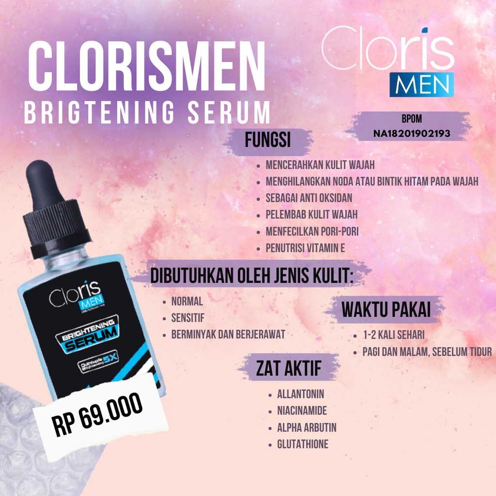 Jual CLORISMEN ORIGINAL Paket Perawatan Wajah Pria Lengkap - Skincare ...