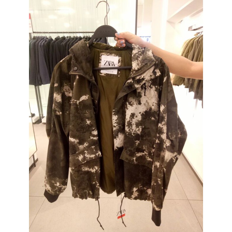 Jaket zara army shop